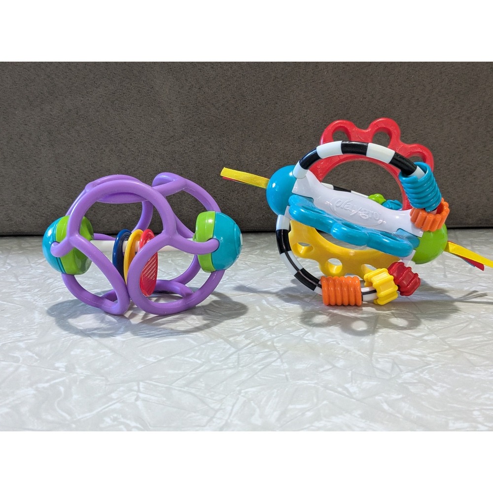 Playground Bendy Ball & OgoBolli Teether Ring Rattle Baby Toys